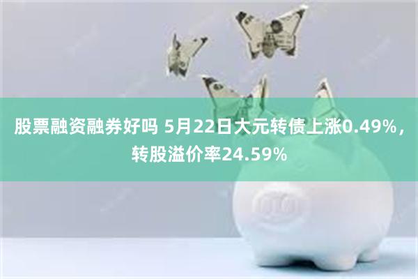 股票融资融券好吗 5月22日大元转债上涨0.49%，转股溢价率24.59%