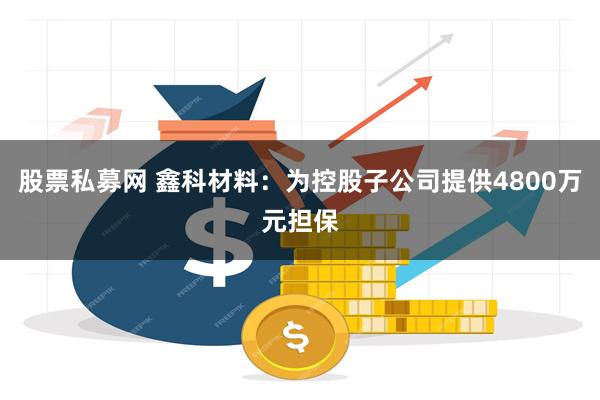 股票私募网 鑫科材料：为控股子公司提供4800万元担保