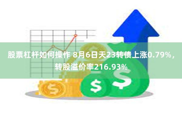 股票杠杆如何操作 8月6日天23转债上涨0.79%，转股溢价率216.93%