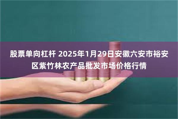 股票单向杠杆 2025年1月29日安徽六安市裕安区紫竹林农产